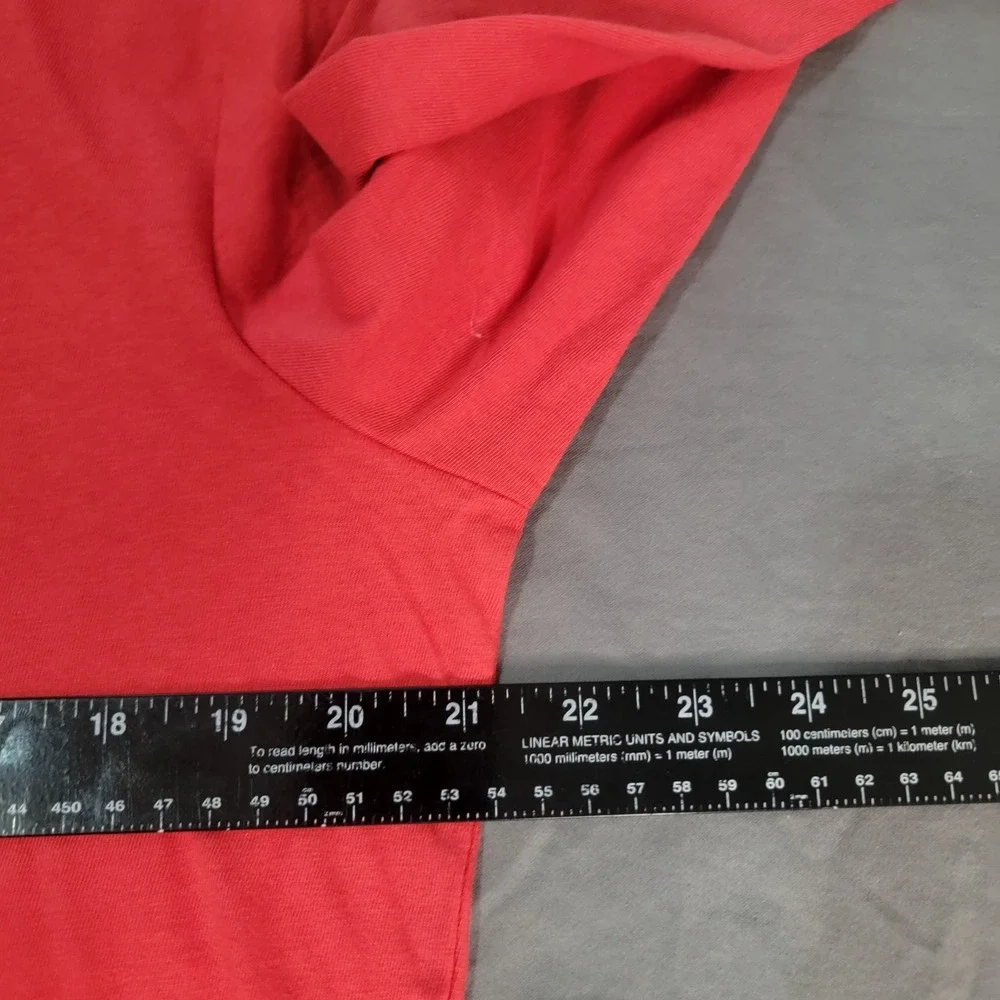 New Polo Ralph Lauren Jersey T Shirt Hoodie Men's Medium Red Lightweight NWT